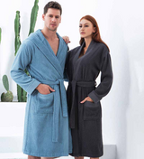 Women's Turkish Cotton Terry Kimono Robe - Luxurious Terry Cloth Bathrobe