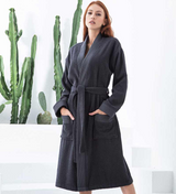 Women's Turkish Cotton Terry Kimono Robe - Luxurious Terry Cloth Bathrobe