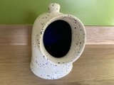 Salt Pig Speckled Blue and White Glaze