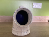 Salt Pig Speckled Blue and White Glaze