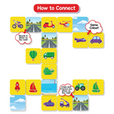 Skillmatics Educational Game : Connectors Cars, Boats, Planes & More | Gifts for Kids Ages 3-6 | Super Fun for Travel & Family Game Night