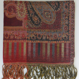 Handwoven Paisley Jamavar Designer Woolen Shawl