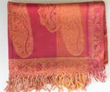 Handwoven Paisley Jamavar Designer Woolen Shawl