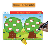 Skillmatics Educational Game : I Can Spell | Gifts & Preschool Learning for Kids Ages 3 to 6 | Reusable Activity Mats with 2 Dry Erase Markers