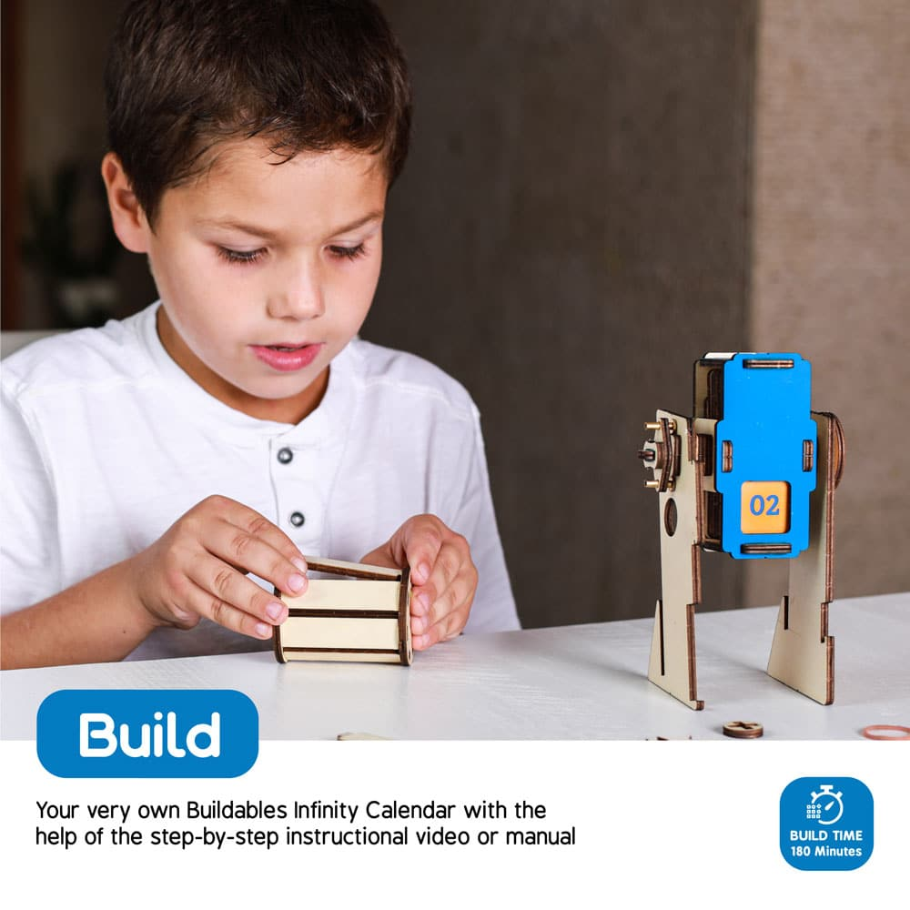 Buildables Infinity Calendar - Step By Step Kids Build Their Own Cryptic Calendar