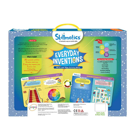 Everyday Inventions - 26 Repeatable Activities About Incredible Everyday Inventions - Write and Wipe Activity Game For Kids