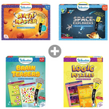 A Genius Bundle : Math Master + Space Explorers + Brain Teasers + Logic Puzzles