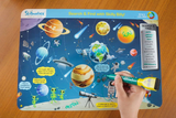 Space Explorers - Innovative Activities Like Learn About Gravity To Designing Your Own Space Ship - Write and Wipe Educational Activity Game For Kids