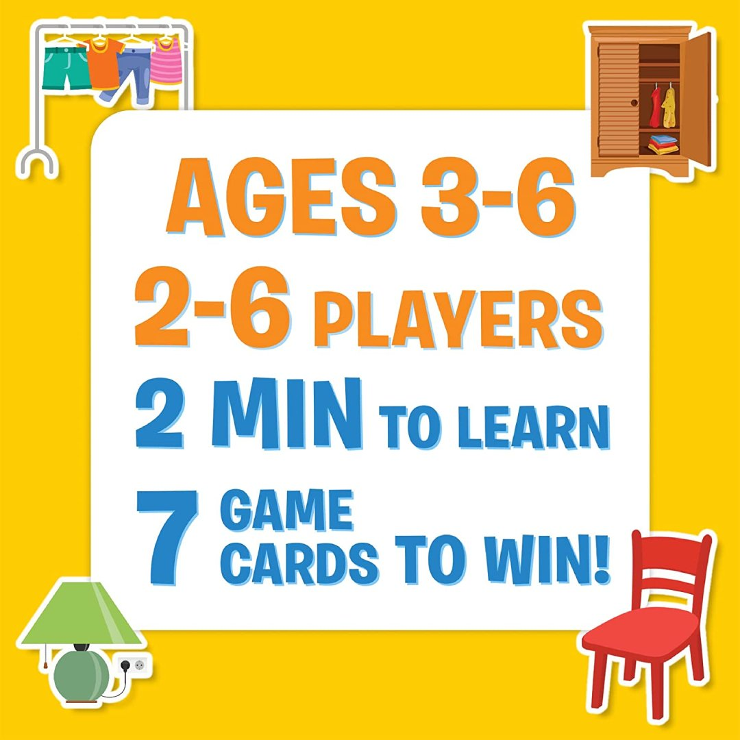 Skillmatics Card Game : Guess in 10 Junior Inside My House | Gifts, Super Fun & Educational for Kids Ages 3-6