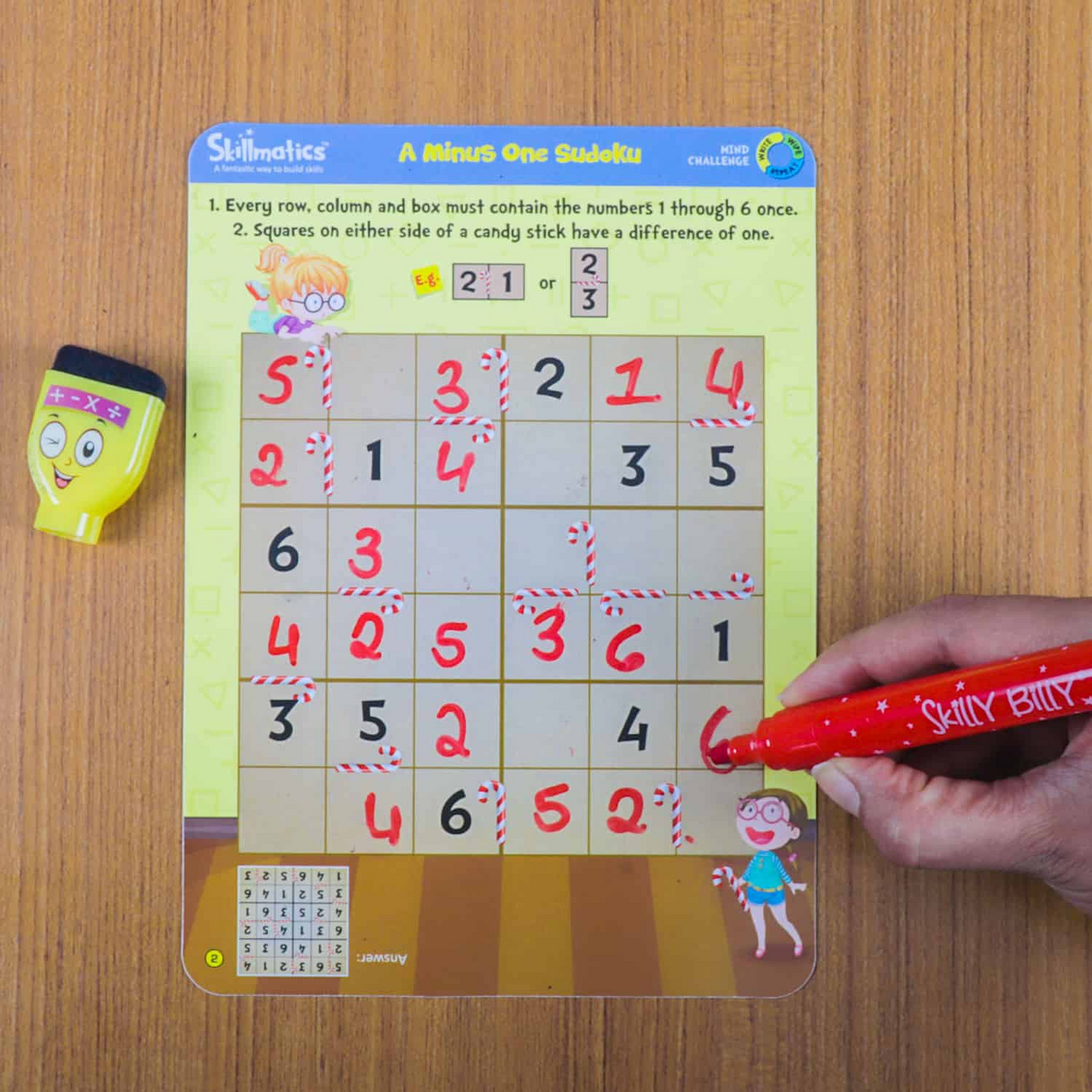 Mind Challenge - Test Your Mind And Keep You Engaged For Hours - Write and Wipe Activity Game For Kids