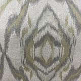 Plutus Ikat Dream Gray, Citrine Handmade Luxury Pillow