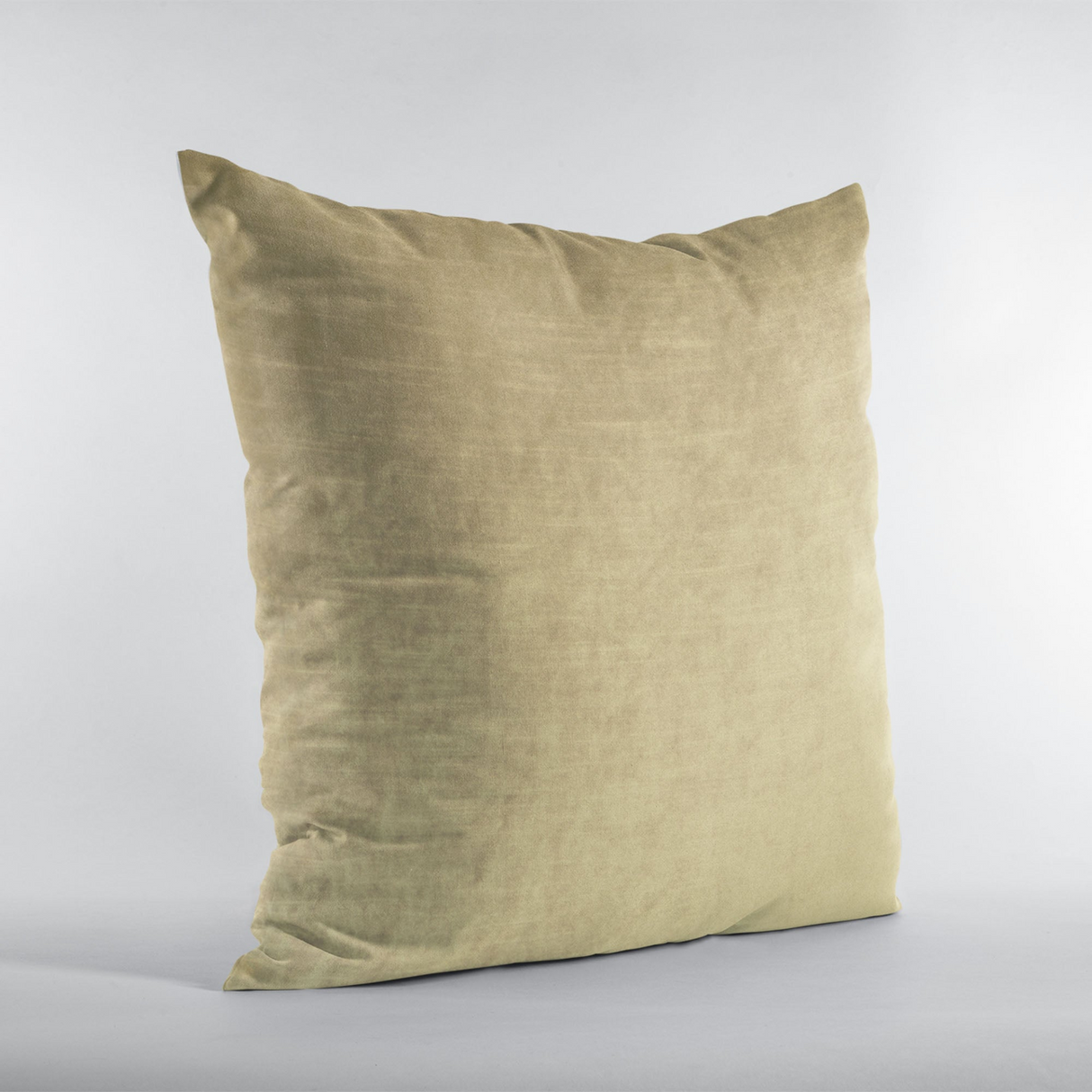 Plutus Oyster Lux Velvet Shiny Velvet Luxury Throw Pillow