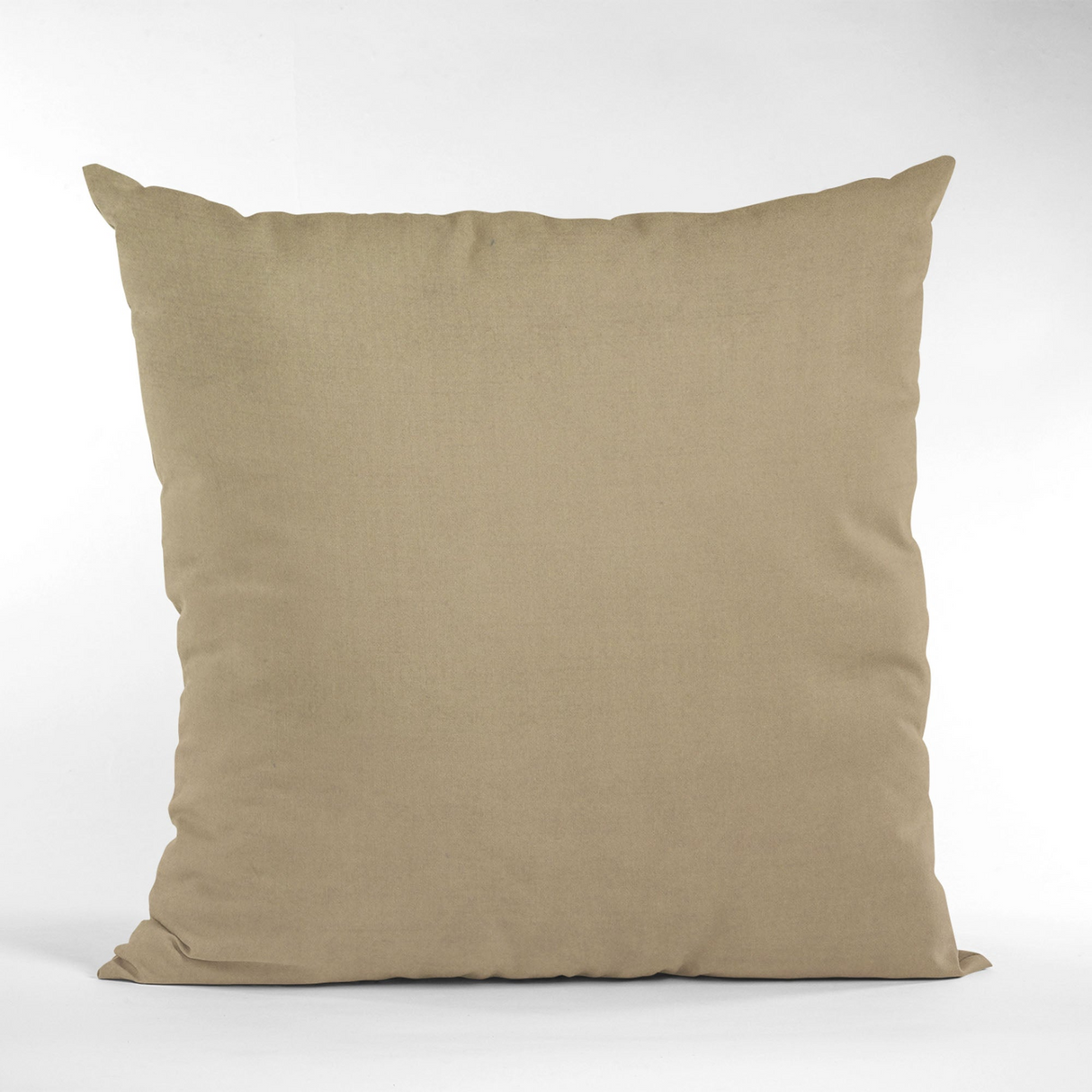 Plutus Sand Solid Shiny Velvet Luxury Throw Pillow