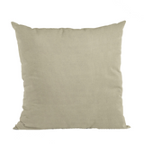 Plutus Oyster Solid Shiny Velvet Luxury Throw Pillow