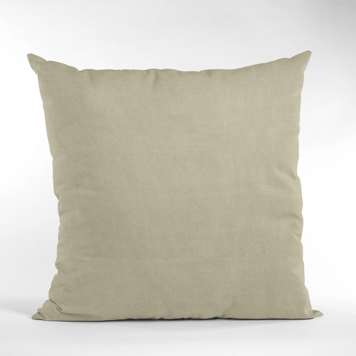 Plutus Oyster Solid Shiny Velvet Luxury Throw Pillow