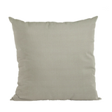 Plutus Light Grey Solid Shiny Velvet Luxury Throw Pillow