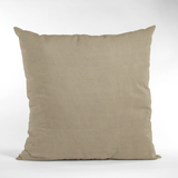 Plutus Brown Solid Shiny Velvet Luxury Throw Pillow