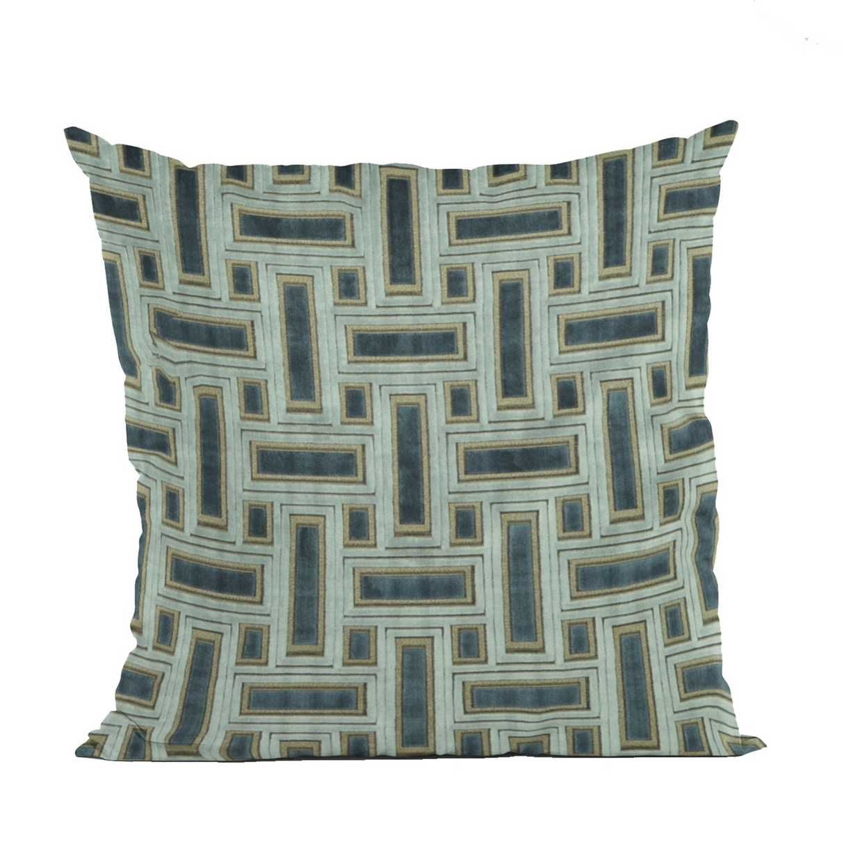 Plutus Hazy Stony Cut Velvet, Some Sparkle To It Luxury Throw Pillow