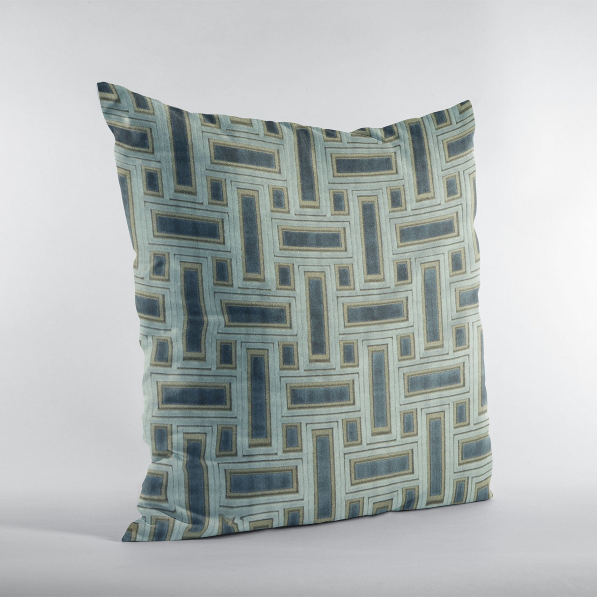 Plutus Hazy Stony Cut Velvet, Some Sparkle To It Luxury Throw Pillow