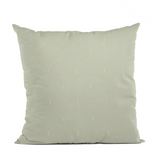 Plutus White Kona Embroydery, Some Shine To This Pattern Luxury Throw Pillow