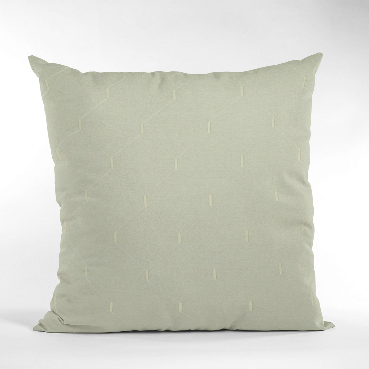 Plutus White Kona Embroydery, Some Shine To This Pattern Luxury Throw Pillow