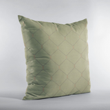 Plutus Creamy White Kona Embroydery, Some Shine To This Pattern Luxury Throw Pillow