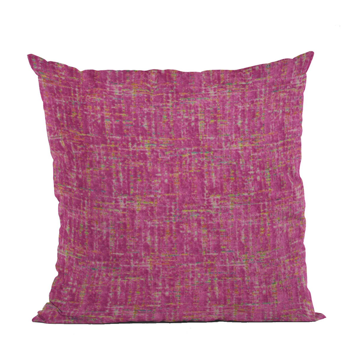 Plutus Fuchsia New Planet Cut Velvet Luxury Throw Pillow