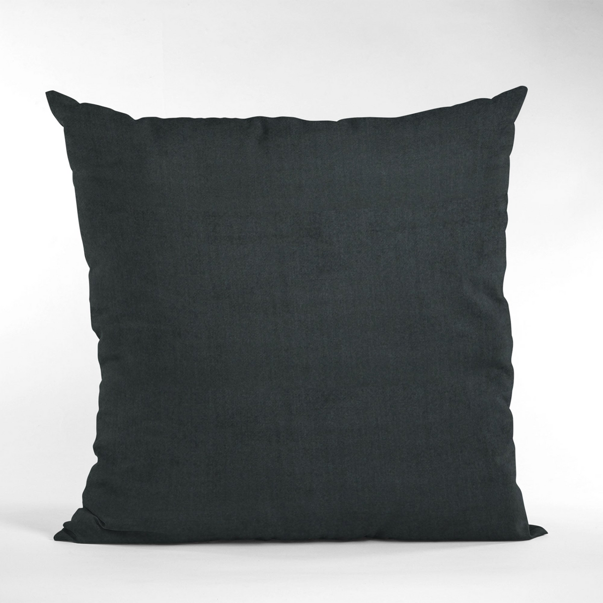 Plutus Black Solid Shiny Velvet Luxury Throw Pillow