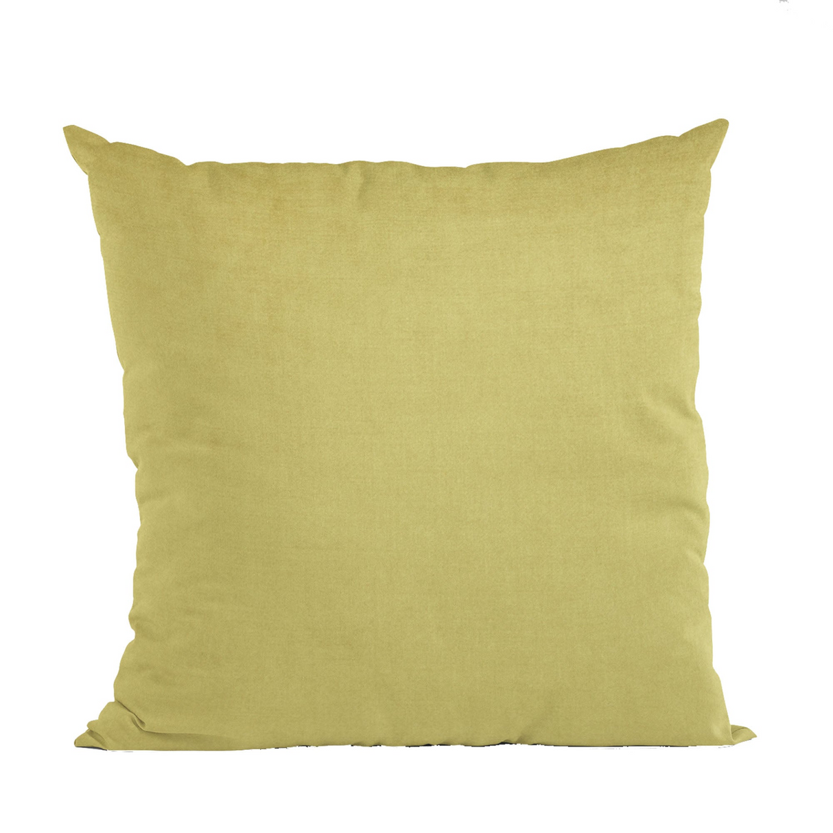 Plutus Yellow Solid Shiny Velvet Luxury Throw Pillow