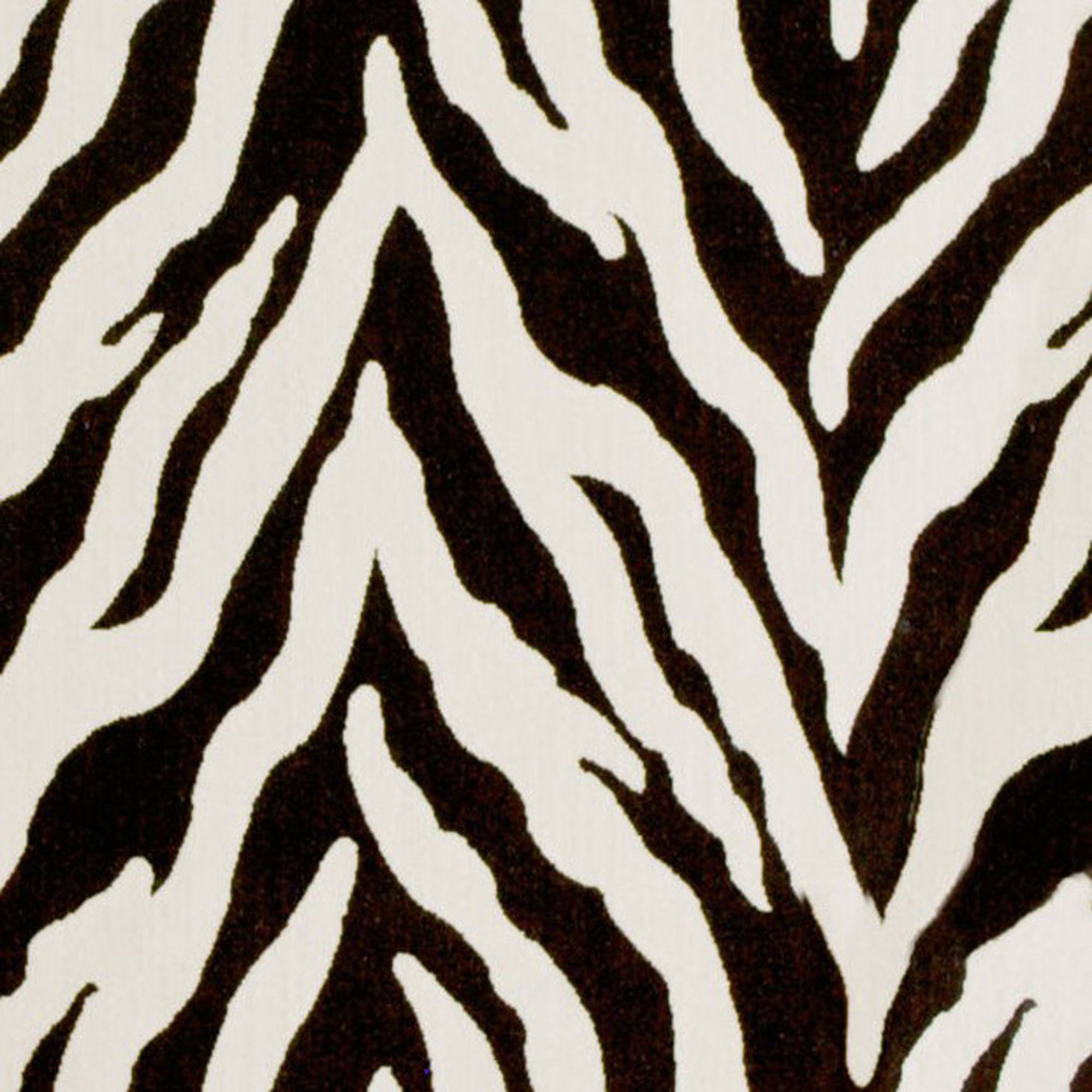 Plutus Ebony/Ivory Zebra Zebra Print Velvet Luxury Throw Pillow