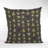 Plutus River Rock Manti Embroydery, Some Of The Triangles Have Metalic Threads Luxury Throw Pillow