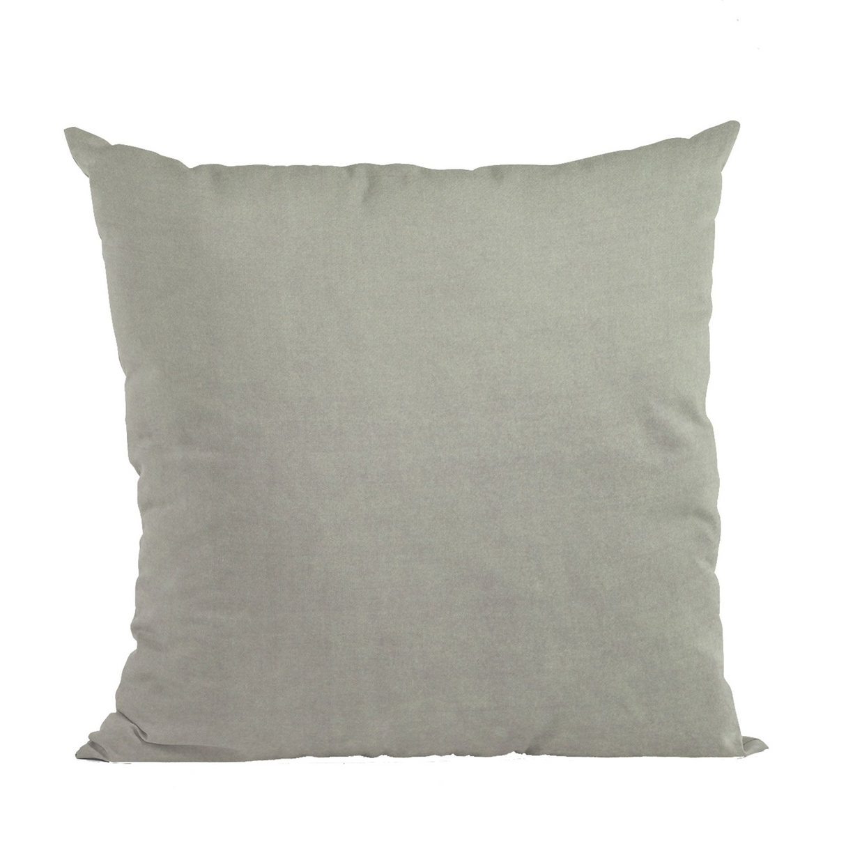 Plutus Grey Solid Shiny Velvet Luxury Throw Pillow