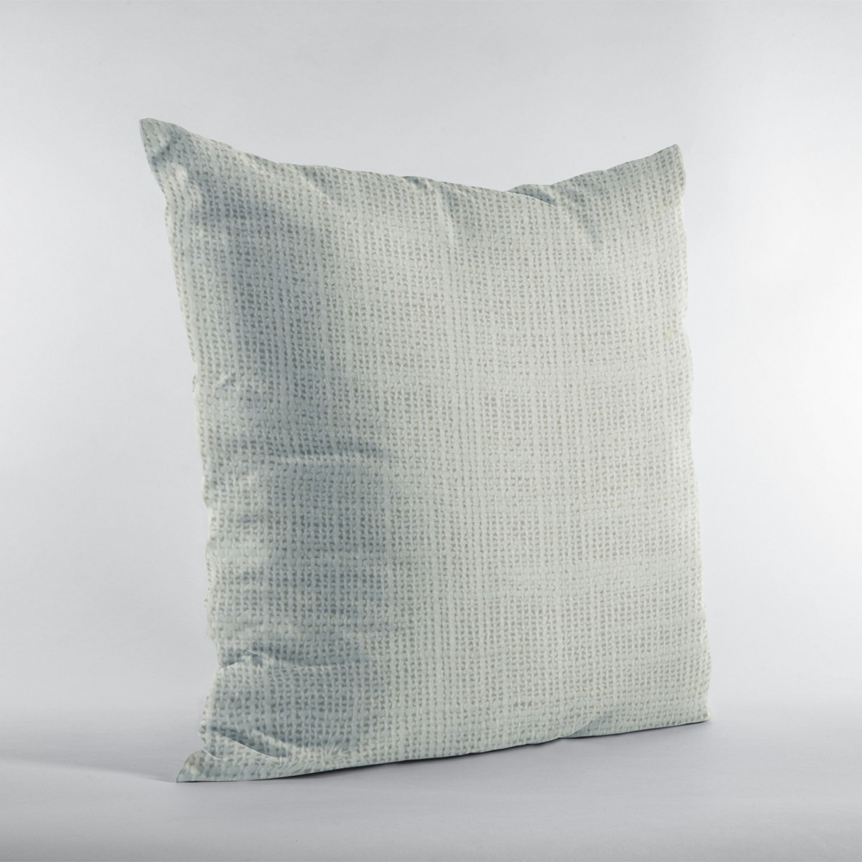 Plutus White Wall Textured Solid, With Open Weave. Luxury Throw Pillow