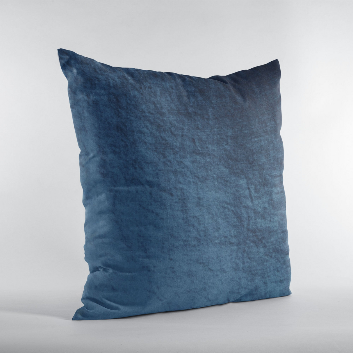 Plutus Navy Lux Velvet Shiny Velvet Luxury Throw Pillow