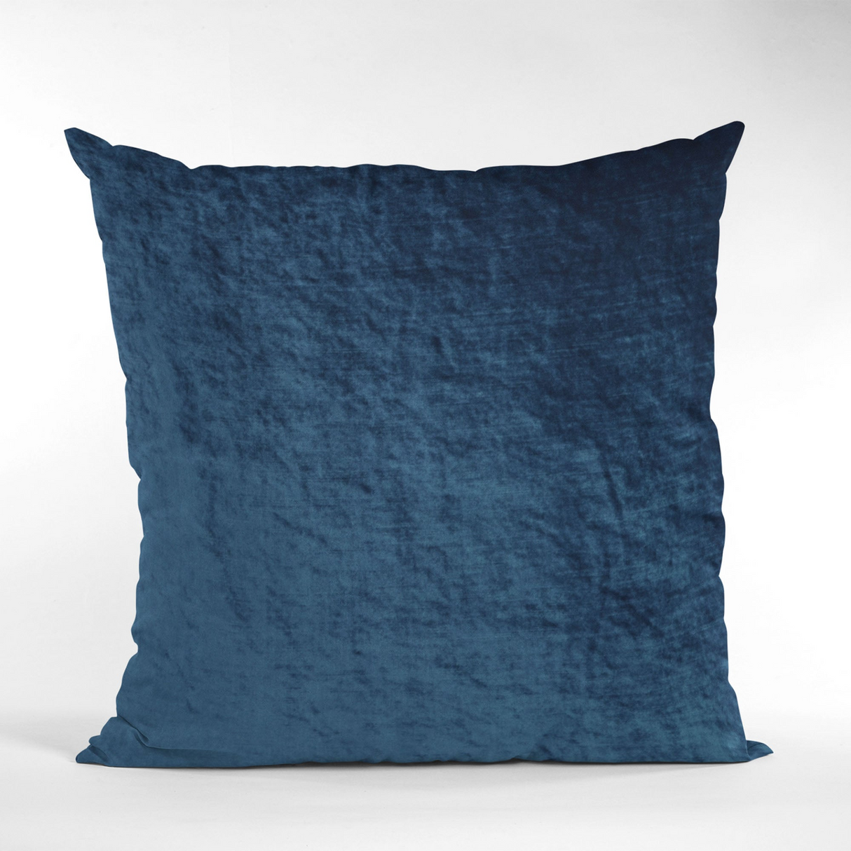 Plutus Navy Lux Velvet Shiny Velvet Luxury Throw Pillow