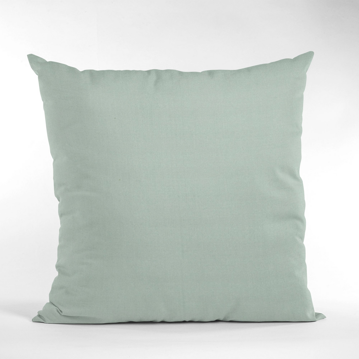 Plutus Aqua Solid Shiny Velvet Luxury Throw Pillow