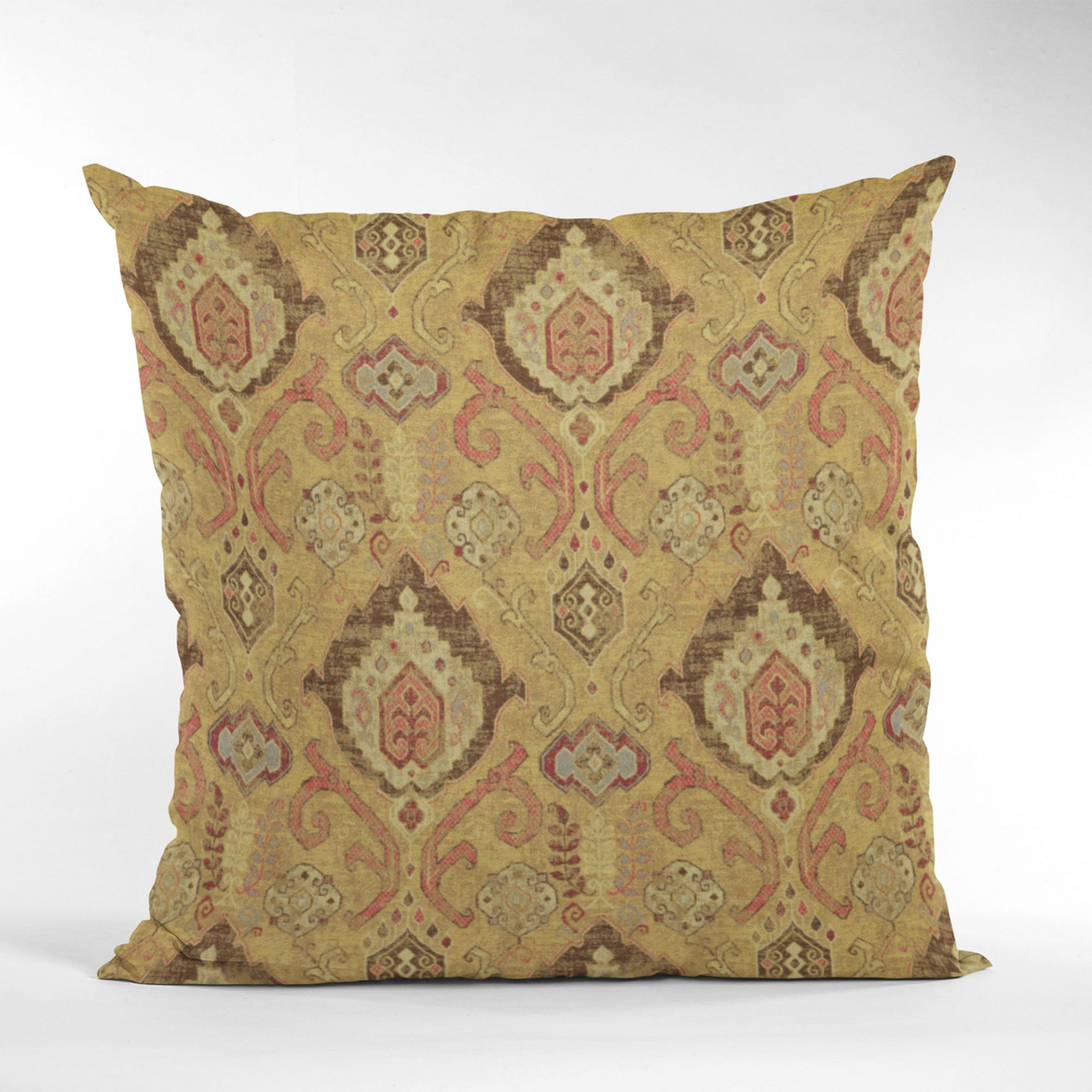 Plutus Vintage Gold Romero Woven Luxury Throw Pillow