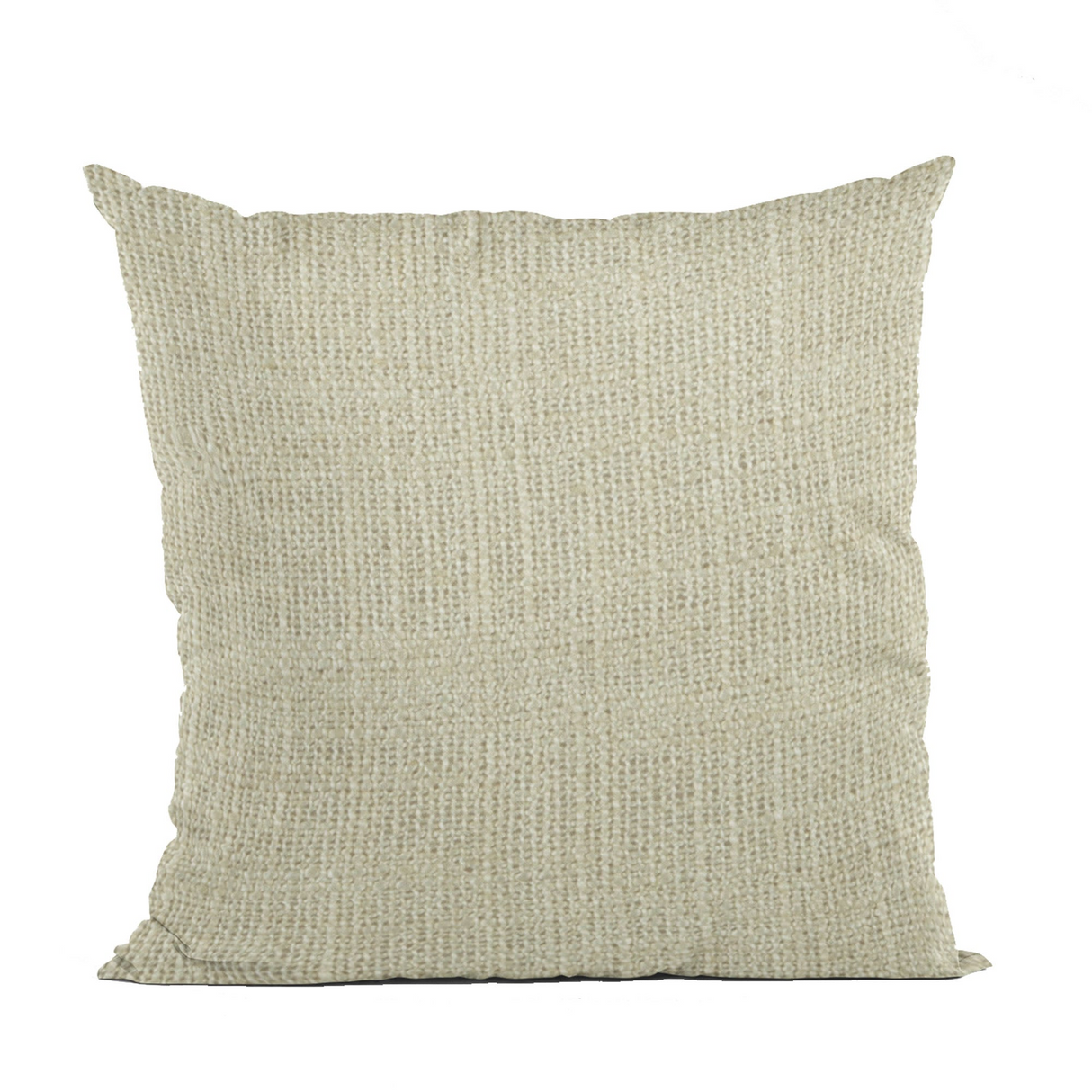 Plutus Vanilla Wall Textured Solid, With Open Weave. Luxury Throw Pillow