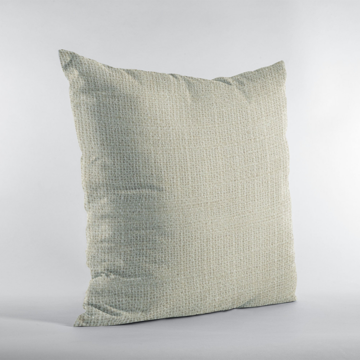 Plutus Vanilla Wall Textured Solid, With Open Weave. Luxury Throw Pillow