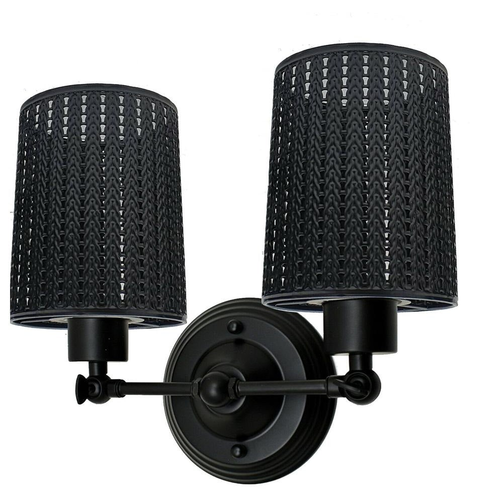 Modern Retro Black Vintage Industrial Wall Mounted Lights Rustic Sconce Lamps Fixture~2284