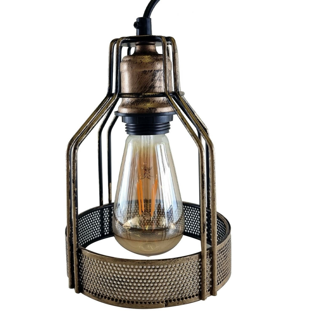 Vintage Retro Industrial Ceiling Pendant Living Room Kitchen Indoor Hanging Lamp Bird Cage Lighting~1202