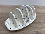 Toast Rack Speckled Blue Glaze