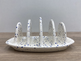 Toast Rack Speckled Blue Glaze