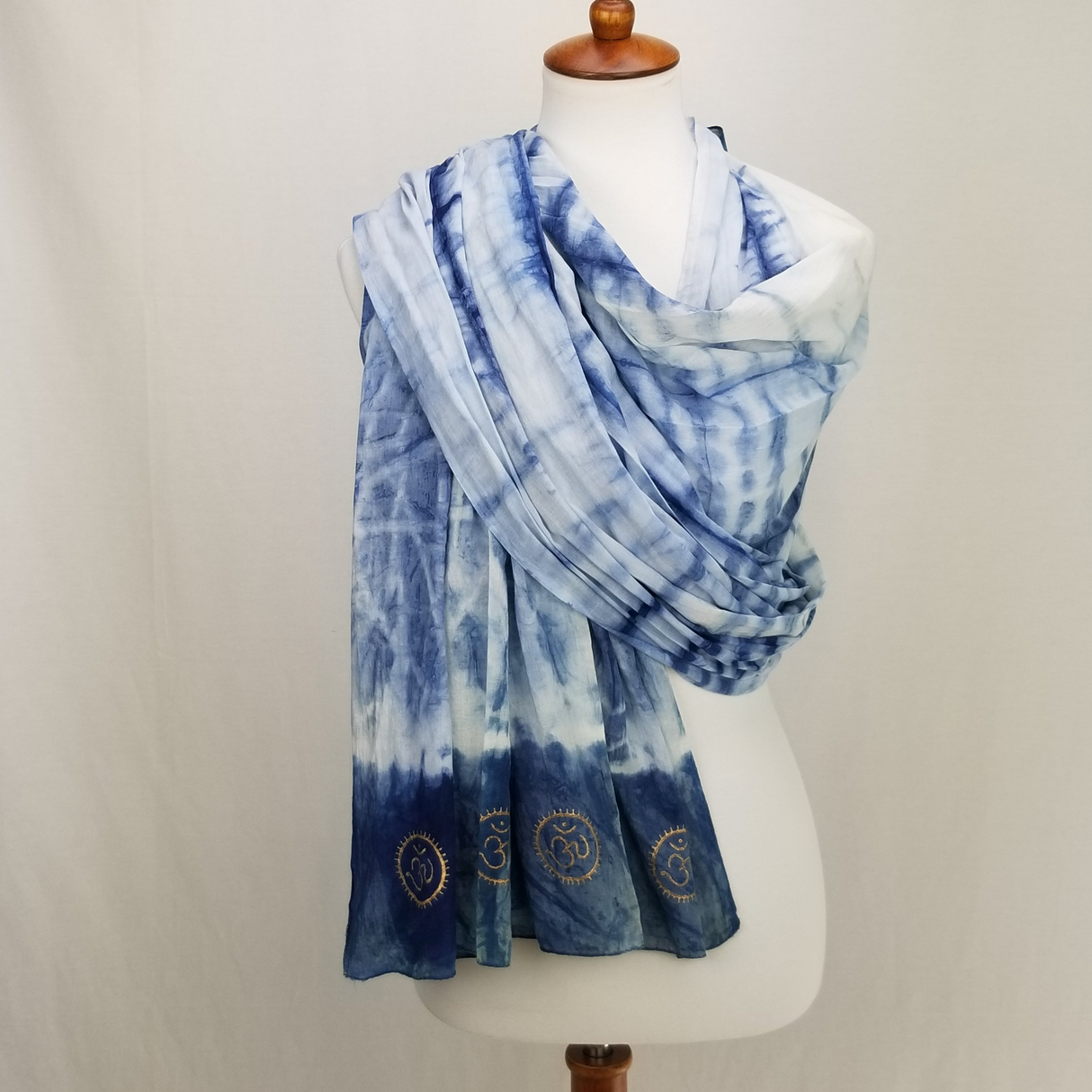 Eternity  Indigo Cotton Scarf