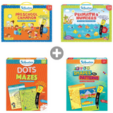 Early Learning Bundle : Preschool Champion + Premath & Numbers + Dots & Mazes + Shapes & Patterns