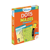 Dots and Mazes - Build Visual, Tracking And Observation Skills And Improve Kid’s Reading Abilities - Write and Wipe Educational Activity Game For Kids