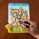 Dots and Mazes - Build Visual, Tracking And Observation Skills And Improve Kid’s Reading Abilities - Write and Wipe Educational Activity Game For Kids