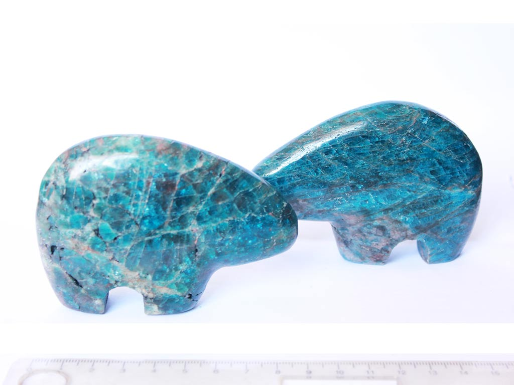 Blue Apatite Fetish Bears