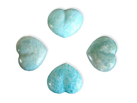 Valentines Gift Amazonite Decorative Heart- sold per piece