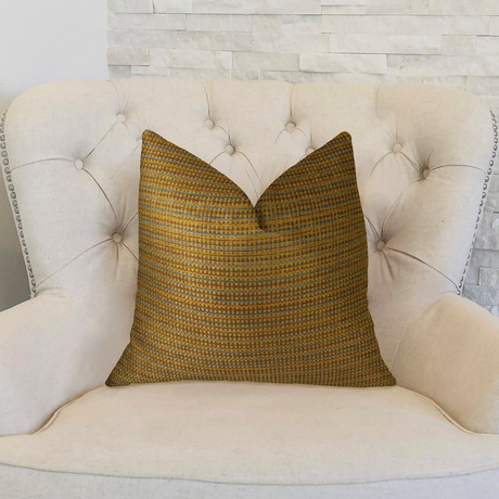 Madison Copper and Brown Handmade Luxury Pillow